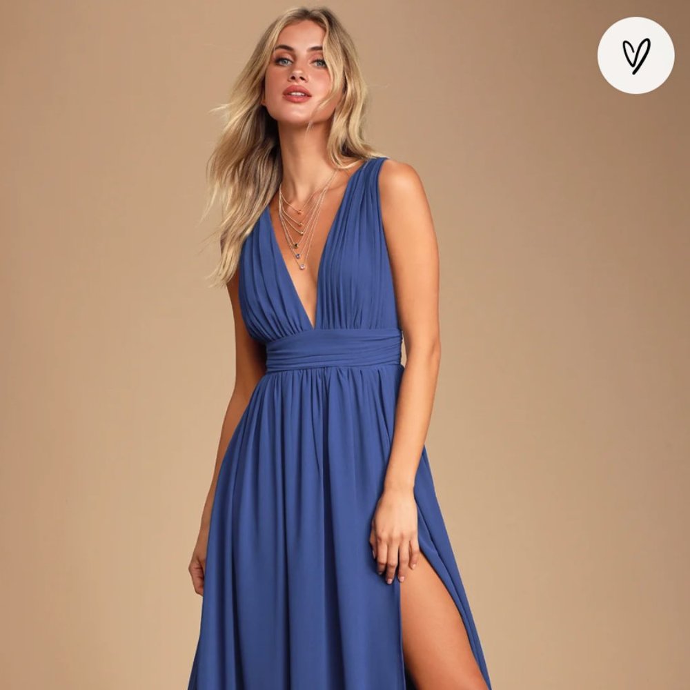 Blue Lulus Heavenly Hues Dress